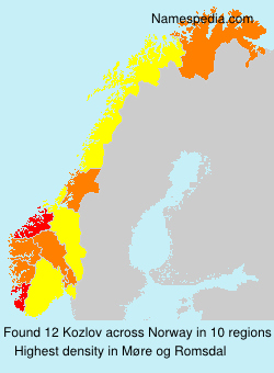 Surname Kozlov in Norway Surname Kozlov in Norway