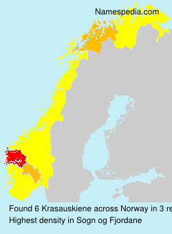 Surname Krasauskiene in Norway Surname Krasauskiene in Norway
