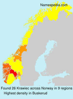 Surname Krawiec in Norway Surname Krawiec in Norway