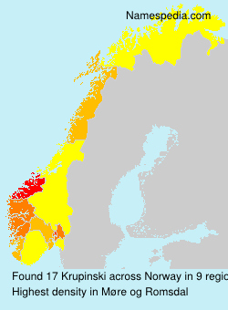 Surname Krupinski in Norway