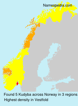 Surname Kudyba in Norway Surname Kudyba in Norway