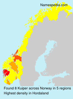 Surname Kuiper in Norway Surname Kuiper in Norway
