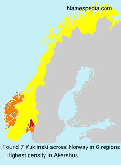 Surname Kuklinski in Norway Surname Kuklinski in Norway