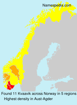 Surname Kvaavik in Norway Surname Kvaavik in Norway