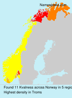 Surname Kvalness in Norway Surname Kvalness in Norway