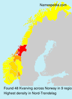 Surname Kvarving in Norway Surname Kvarving in Norway