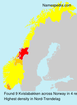 Surname Kvislabakken in Norway Surname Kvislabakken in Norway