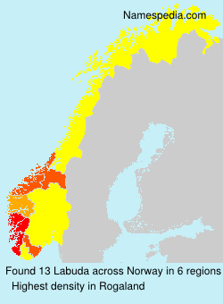 Surname Labuda in Norway Surname Labuda in Norway