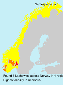 Surname Lachowicz in Norway Surname Lachowicz in Norway