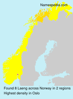 Surname Laeng in Norway Surname Laeng in Norway