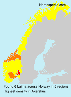Surname Laima in Norway Surname Laima in Norway
