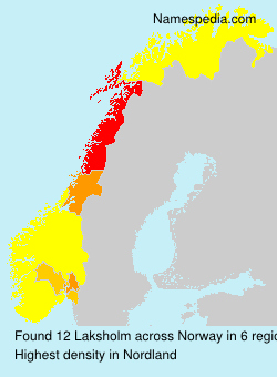 Surname Laksholm in Norway Surname Laksholm in Norway