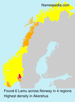 Surname Lamu in Norway Surname Lamu in Norway
