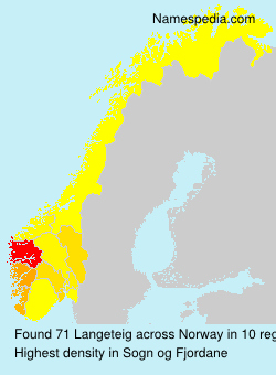 Surname Langeteig in Norway Surname Langeteig in Norway
