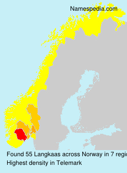 Surname Langkaas in Norway Surname Langkaas in Norway