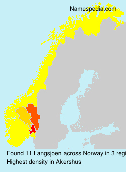 Surname Langsjoen in Norway Surname Langsjoen in Norway