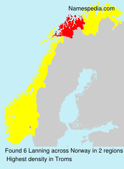Surname Lanning in Norway Surname Lanning in Norway