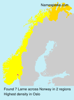 Surname Larne in Norway Surname Larne in Norway