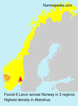 Surname Larun in Norway Surname Larun in Norway