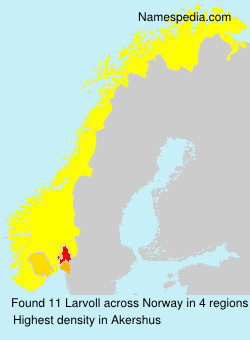 Surname Larvoll in Norway Surname Larvoll in Norway