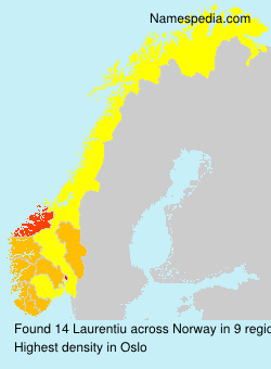 Surname Laurentiu in Norway Surname Laurentiu in Norway