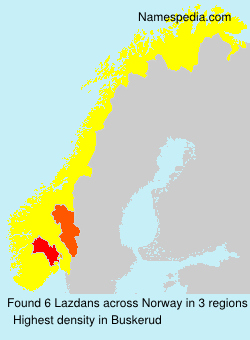 Surname Lazdans in Norway Surname Lazdans in Norway