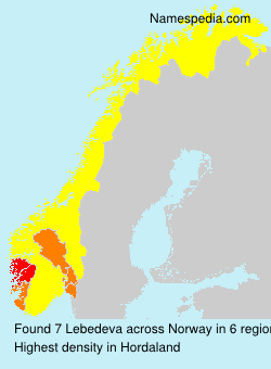 Surname Lebedeva in Norway Surname Lebedeva in Norway