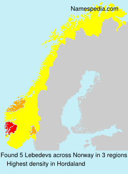 Surname Lebedevs in Norway Surname Lebedevs in Norway