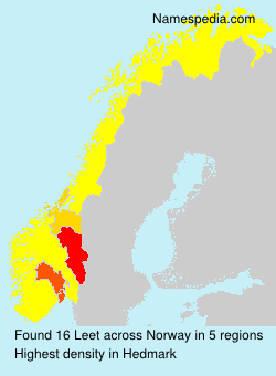 Surname Leet in Norway Surname Leet in Norway