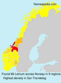 Surname Leinum in Norway Surname Leinum in Norway