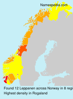 Surname Leppanen in Norway Surname Leppanen in Norway