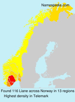 Surname Liane in Norway Surname Liane in Norway