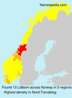 Surname Lidbom in Norway Surname Lidbom in Norway
