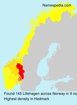 Surname Lillehagen in Norway