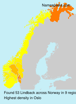 Surname Lindback in Norway Surname Lindback in Norway
