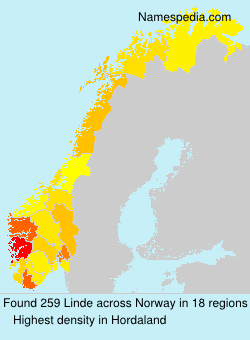 Surname Linde in Norway Surname Linde in Norway