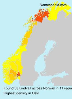 Surname Lindvall in Norway Surname Lindvall in Norway