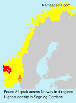 Surname Liptak in Norway Surname Liptak in Norway