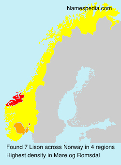 Surname Lison in Norway Surname Lison in Norway