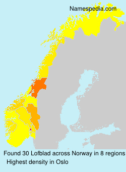 Surname Lofblad in Norway Surname Lofblad in Norway