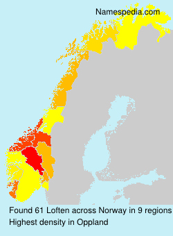 Surname Loften in Norway Surname Loften in Norway