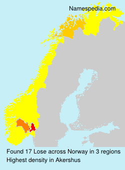 Surname Lose in Norway Surname Lose in Norway