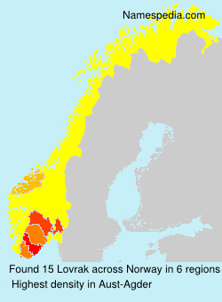 Surname Lovrak in Norway Surname Lovrak in Norway