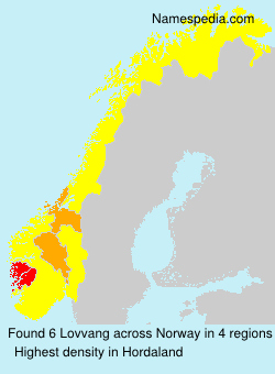 Surname Lovvang in Norway