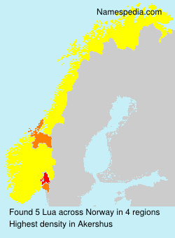 Surname Lua in Norway Surname Lua in Norway
