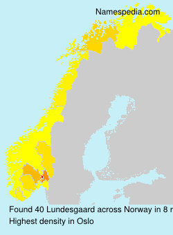 Surname Lundesgaard in Norway Surname Lundesgaard in Norway