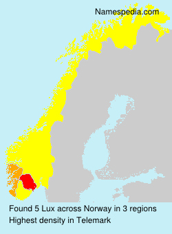 Surname Lux in Norway Surname Lux in Norway