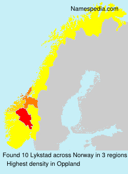 Surname Lykstad in Norway Surname Lykstad in Norway