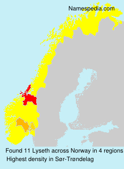 Surname Lyseth in Norway Surname Lyseth in Norway