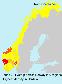 Surname Lystrup in Norway Surname Lystrup in Norway